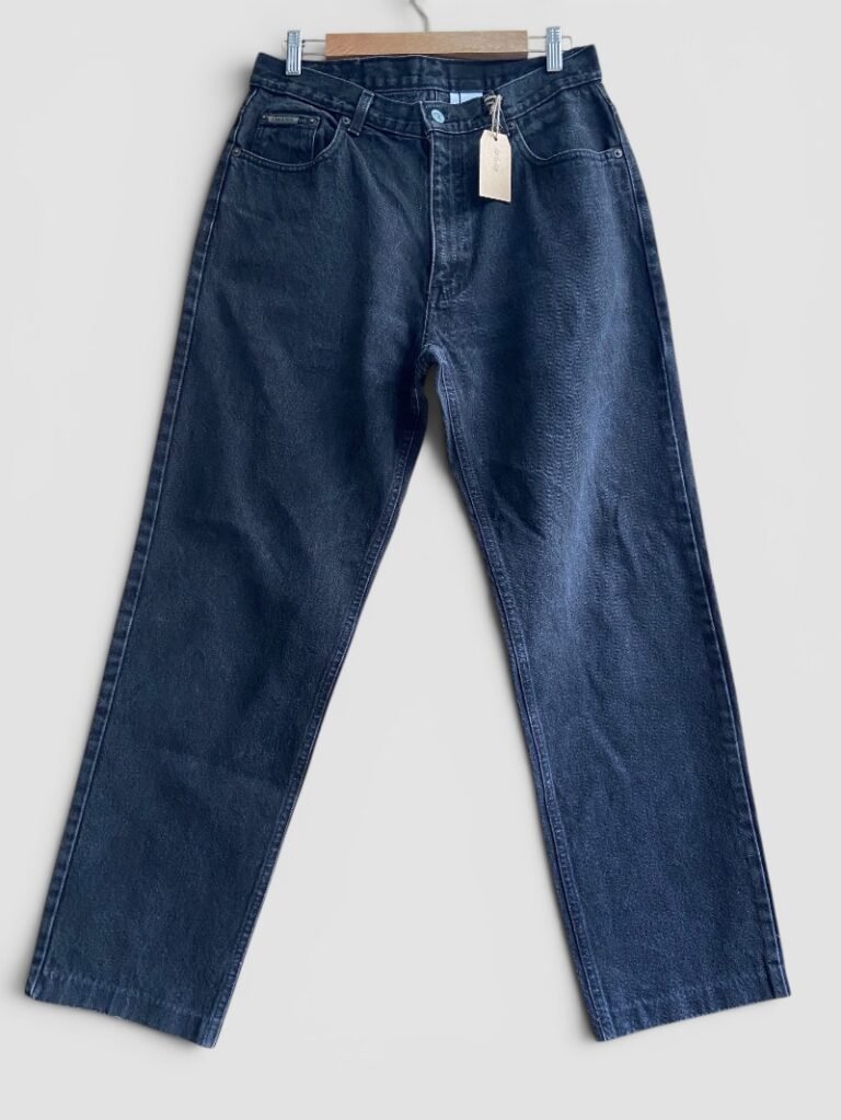 jean vintage calvin klein noir made in usa 90s face