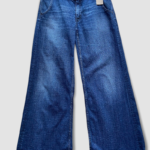 jean vintage levis 565 wide leg loose fit w30 bleu face