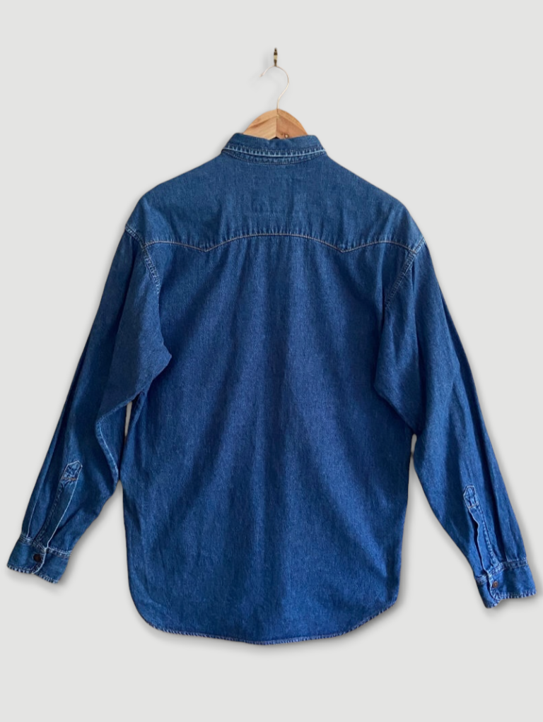 chemise jean levi's orange tab 90 bleu brut small dos