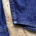 chemise jean vintage lee western 90 bleu brut defaut