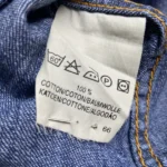 chemise jean vintage lee western 90 bleu brut etiquette 2