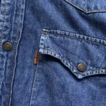 chemise jean levi's orange tab 90 bleu brut small poche