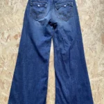 jean vintage levis 565 wide leg loose fit w30 bleu dos