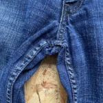 jean vintage levis 565 wide leg loose fit w30 bleu entrejambe