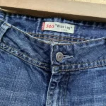 jean vintage levis 565 wide leg loose fit w30 bleu taille