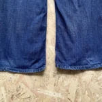 jean vintage levis 565 wide leg loose fit w30 bleu ourlet