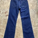 jean vintage levis 607 bootcut w29 70s bleu brut dos