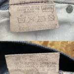 jean vintage levis 607 bootcut w29 70s bleu brut etiquette