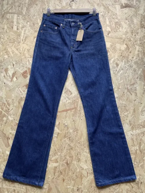 jean vintage levis 607 bootcut w29 70s bleu brut face