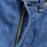 jean vintage levis 607 bootcut w29 70s bleu brut zip