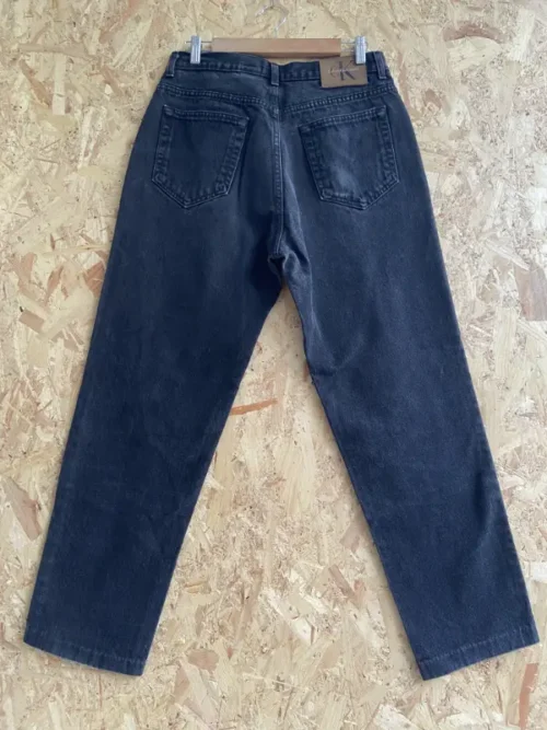 jean vintage calvin klein noir made in usa 90s dos