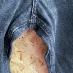 jean vintage calvin klein noir made in usa 90s entrejambe