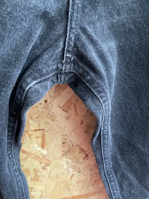 jean vintage calvin klein noir made in usa 90s entrejambe