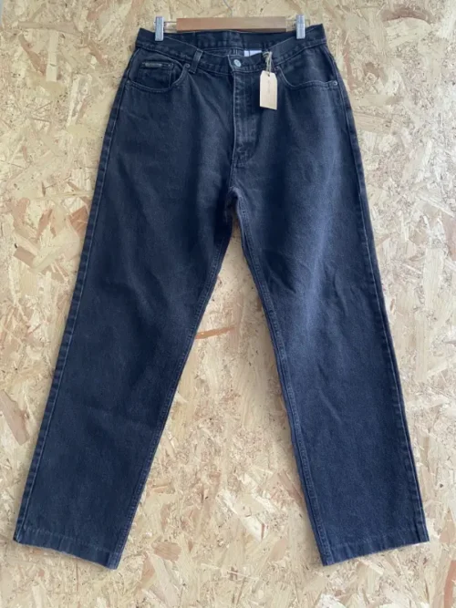 jean vintage calvin klein noir made in usa 90s face