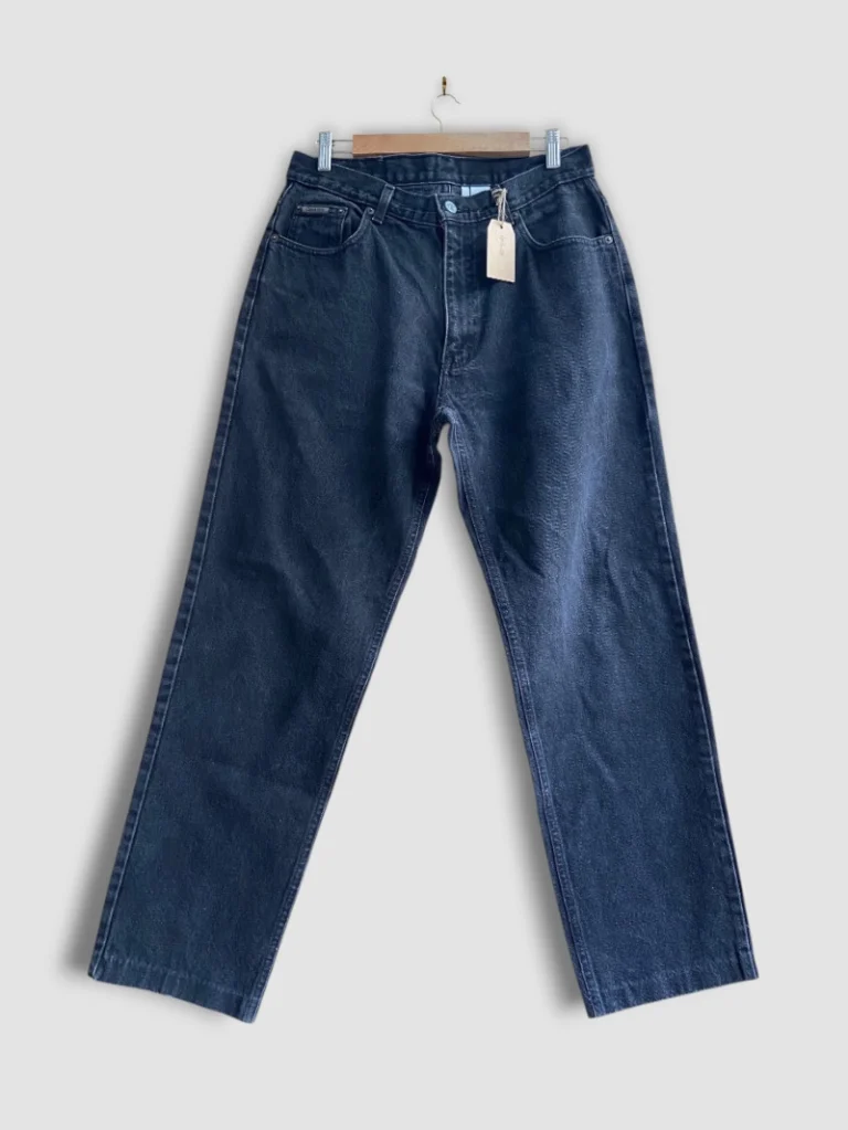 jean vintage calvin klein noir made in usa 90s face