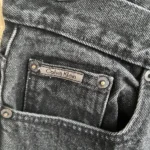jean vintage calvin klein noir made in usa 90s poche