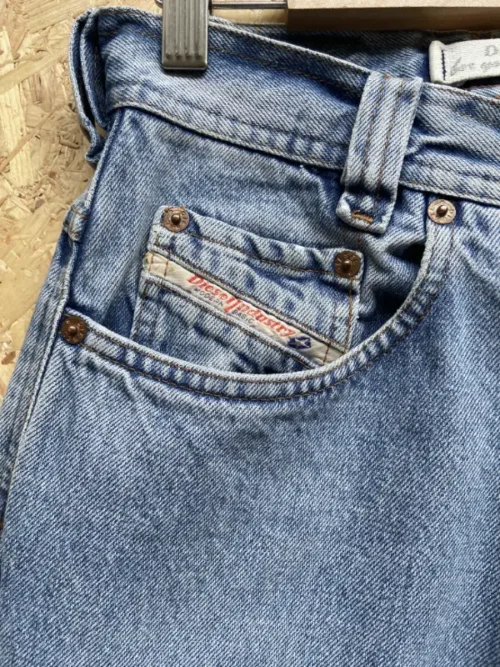 jean vintage diesel saddle 90s w30 made in italy poche