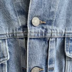 veste jean his henry i siegel casual wear 80 90 bleu bouton