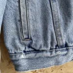 veste jean his henry i siegel casual wear 80 90 bleu défaut 3