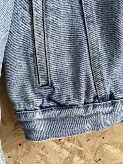 veste jean his henry i siegel casual wear 80 90 bleu défaut 3