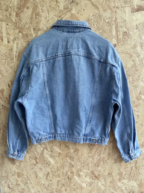 veste jean his henry i siegel casual wear 80 90 bleu dos