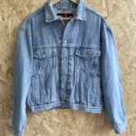 veste jean his henry i siegel casual wear 80 90 bleu face