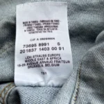 veste jean vintage levis 73695 S bleu Y2K etiquette