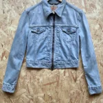 veste jean vintage levis 73695 S bleu Y2K face