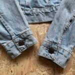 veste jean vintage levis 73695 S bleu Y2K manches