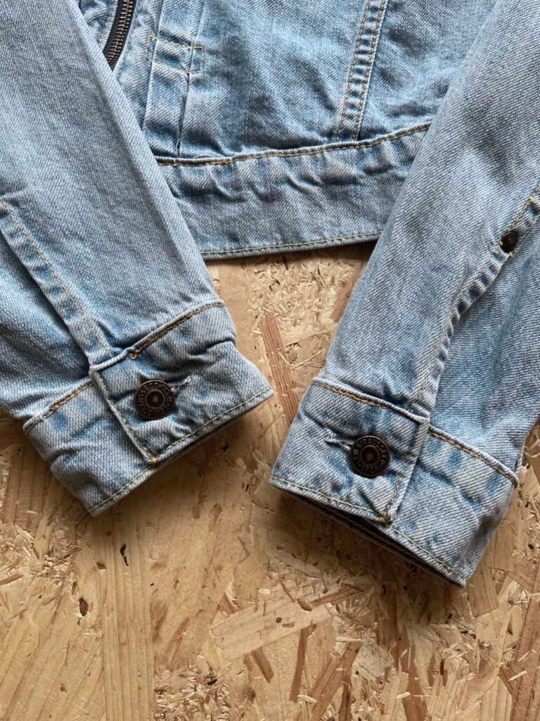 veste jean vintage levis 73695 S bleu Y2K manches