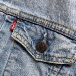 veste jean vintage levis 73695 S bleu Y2K red tab