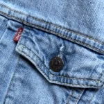 veste jean vintage levis 73695 S bleu Y2K poche