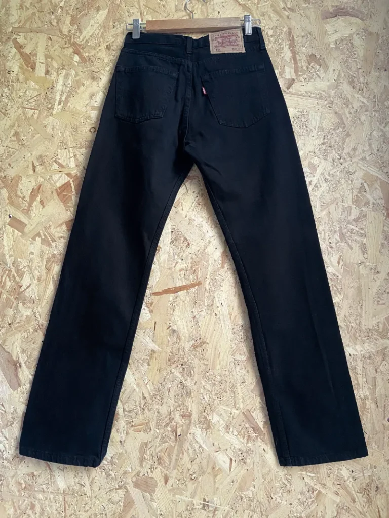 jean levi's vintage 501 noir 90s w28 dos