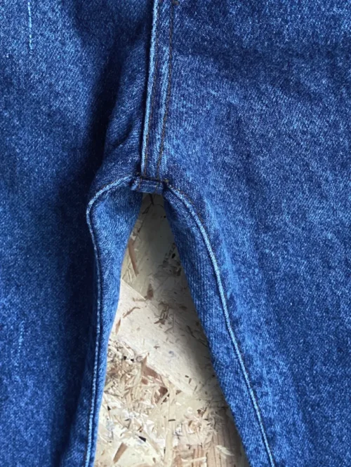 jean vintage bonaventure bleu années 80/90 taille haute coupe mom entrejambe sans défaut