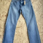 jean levis vintage années 2000 bleu modèle 522 superlow stovepipe made in usa de face