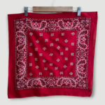 bandana vintage années 80 made in usa motif cachemire entier