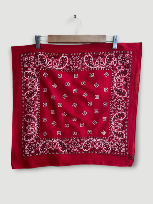 bandana vintage années 80 made in usa motif cachemire entier