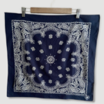 bandana vintage années 80 bleu marine