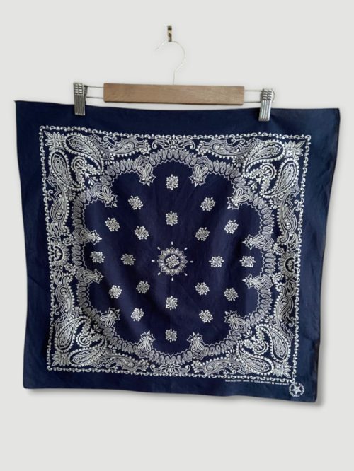 bandana vintage années 80 bleu marine