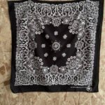 bandana vintage années 80 made in usa cachemire entier