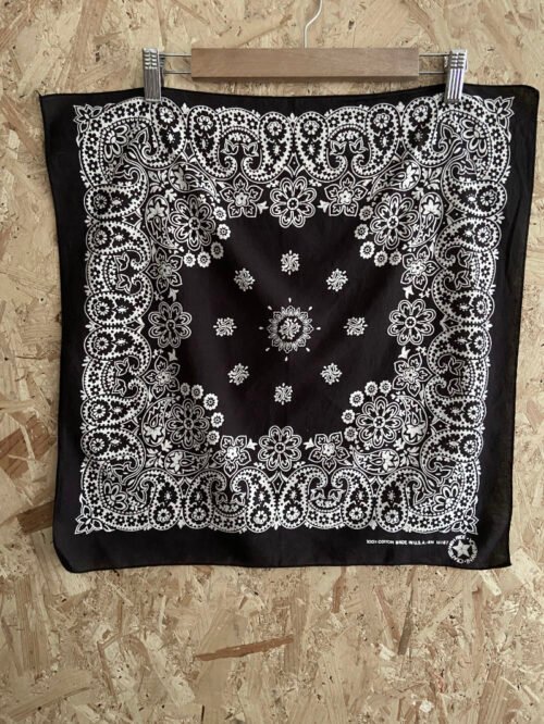 bandana vintage années 80 made in usa cachemire entier