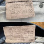 jean levi's 607 vintage années 70 étiquettes interoeir