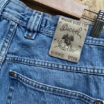 jeanvintage diesel saddle W30 etiquette cuir arrière