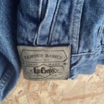 veste jean lee cooper années 80/90 étiquette cuir