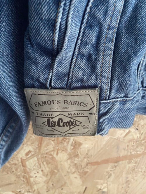 veste jean lee cooper années 80/90 étiquette cuir