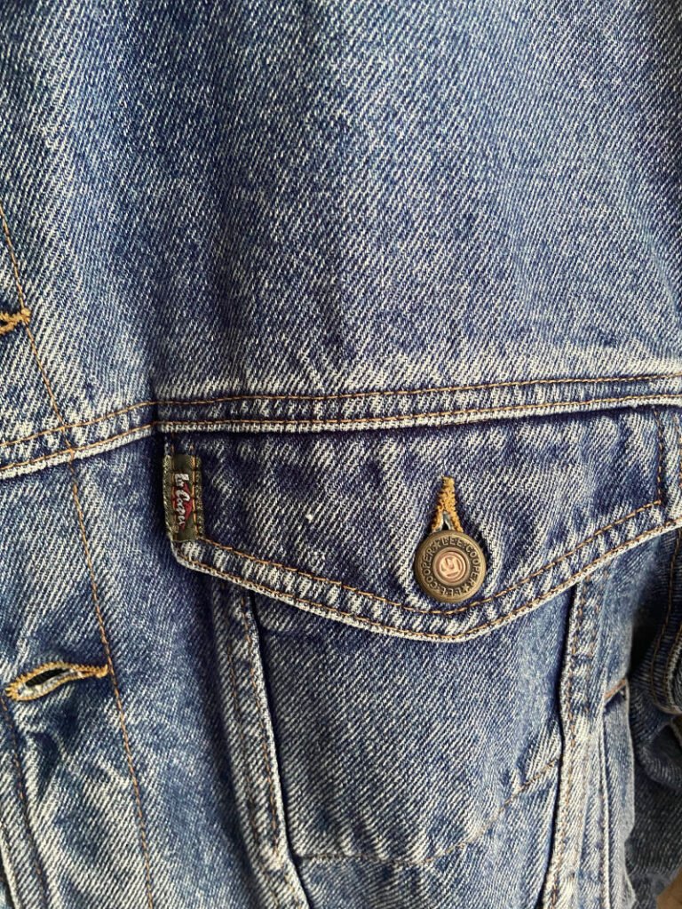 veste jean lee cooper années 80/90 poche plaquée