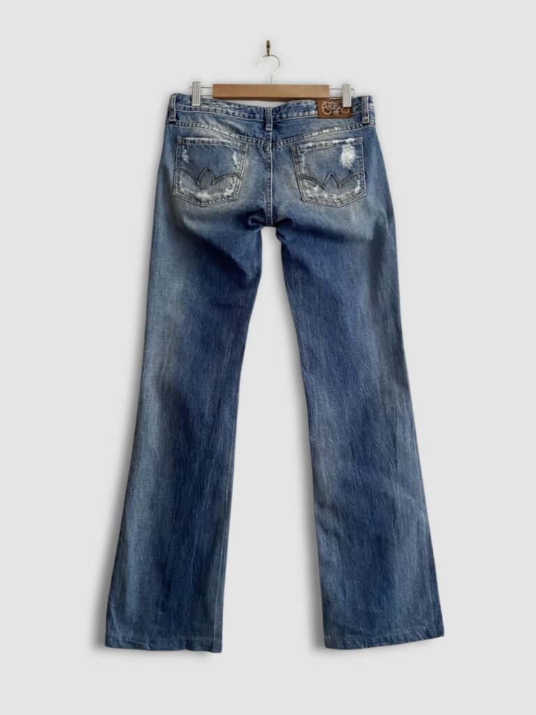 jean vintage le temps des cerises Y2K dos
