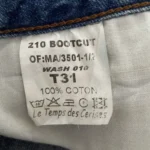 jean vintage le temps des cerises Y2K etiquette