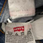 Jean levi's 501 shrink to fit valencia street 1996 étiquette