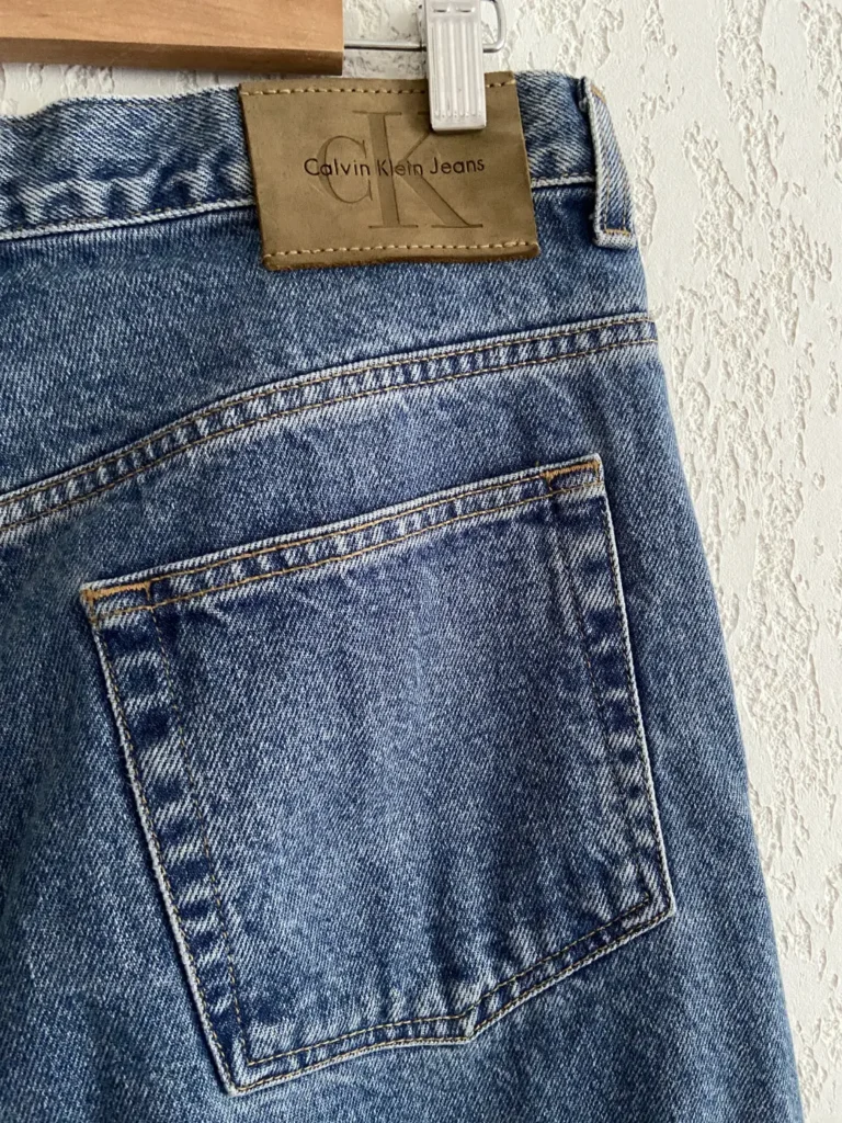 jean calvin klein années 90 mexique patch cuir